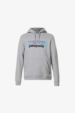 Patagonia Logo-print Recycled Polyester and Cotton Blend Hoody