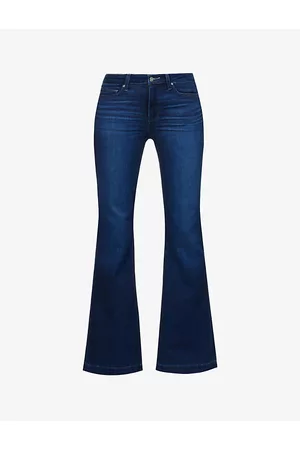 Paige Genevieve Flared-leg High-rise Stretch-denim Jeans
