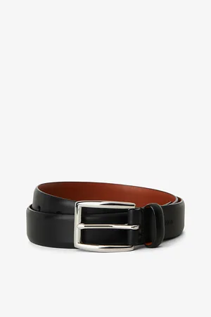 Ralph Lauren Harness Embossed-logo Leather Dress Belt