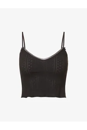Cou Cou Intimates Pointelle Sleeveless Organic-cotton Top