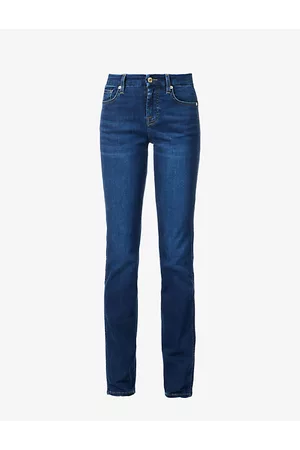 7 for all Mankind Kimmie Straight-leg Mid-rise Stretch-denim Jeans