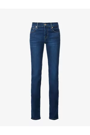 7 for all Mankind Bootcut Mid-rise Stretch-denim Jeans