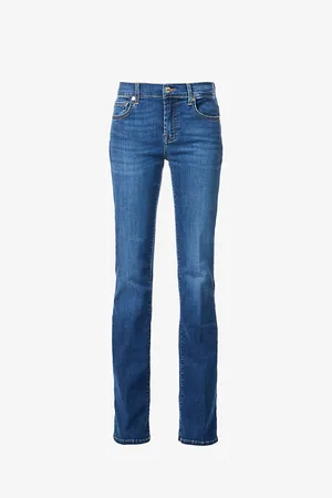 7 for all Mankind Bootcut Mid-rise Stretch-denim Jeans