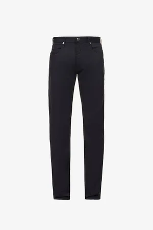 Emporio Armani J06 Gab Straight-leg Mid-rise Stretch-denim Jeans