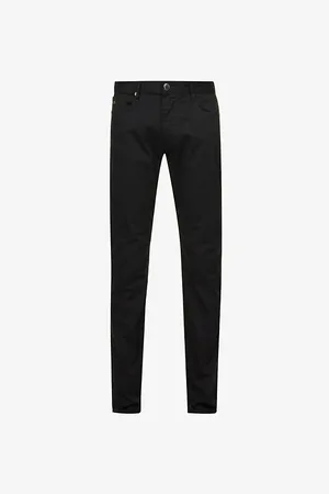 Emporio Armani J06 Gab Straight-leg Mid-rise Stretch-denim Jeans