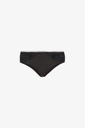 Simone Pérèle Bloom Embroidered Mid-rise Stretch-mesh Briefs