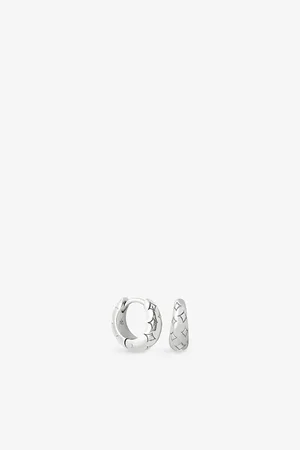 Astrid & Miyu Cosmic Star Recycled Sterling- Hoop Earrings