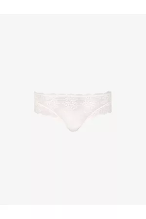 Simone Pérèle Reva Floral Mesh and Lace Briefs