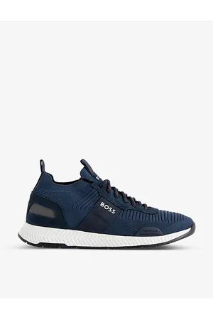 HUGO BOSS Woven Lace-up Running Trainers