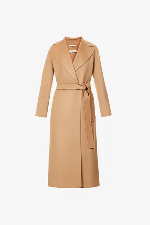 Max Mara Poldo Belted Relaxed-fit Wool Coat