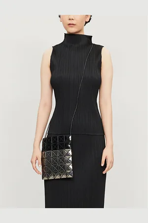 PLEATS PLEASE ISSEY MIYAKE Basic High-neck Sleeveless Pleated Crepe Top