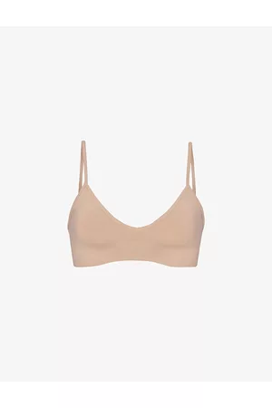 SKIMS Smoothing V-neck Stretch-woven Bralette