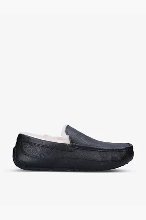 UGG Ascot Shearling-lined Leather Slippers