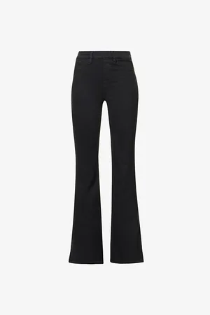GOOD AMERICAN Pull on Flare Slim-fit Flared-leg High-rise Stretch-denim Jeans