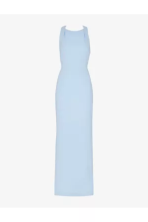 Whistles Tie Back Stretch-crepe Maxi Dress