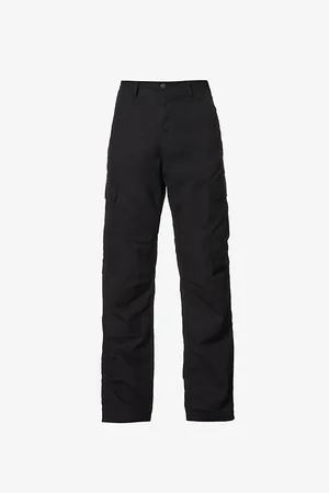 Carhartt Logo-patch Straight-leg Cotton Trousers