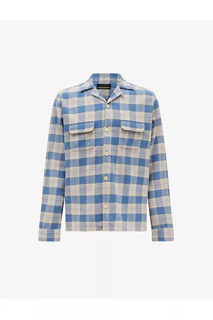 AllSaints My Way Checked-print Cotton Shirt
