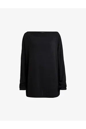 AllSaints Rita Oversized Stretch-woven T-shirt