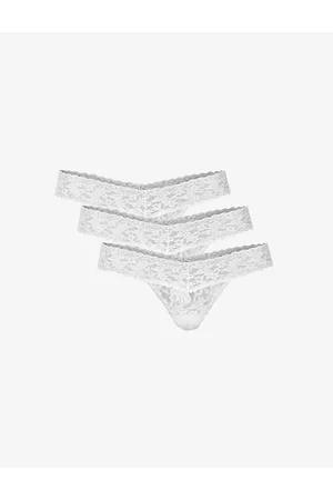 Hanky Panky Signature Low-rise Stretch-lace Thong Pack of Three