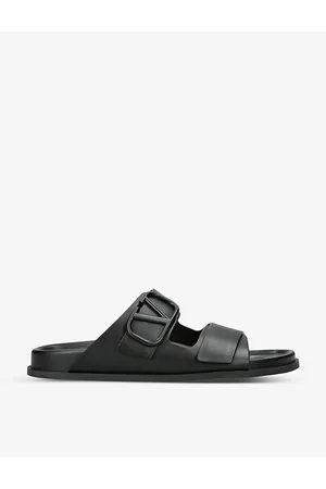 VALENTINO GARAVANI Vlogo-embossed Leather Sandals