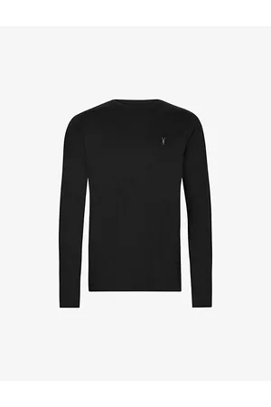 AllSaints Brace Long-sleeved Cotton-jersey Top