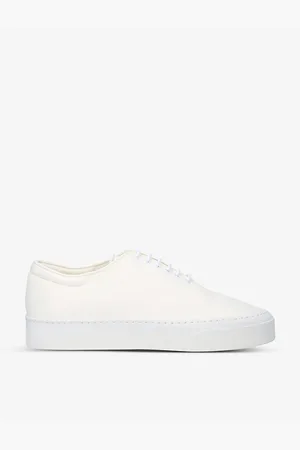 The Row Marie H Lace-up Leather Trainers