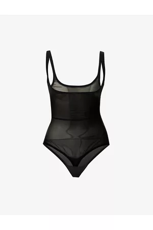 Wolford Scoop-neckline Stretch-mesh Body