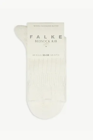 Falke Bedsock Ribbed Knitted Wool-blend Socks