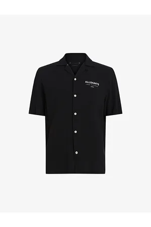 AllSaints Underground Short-sleeved Woven Bowling Shirt