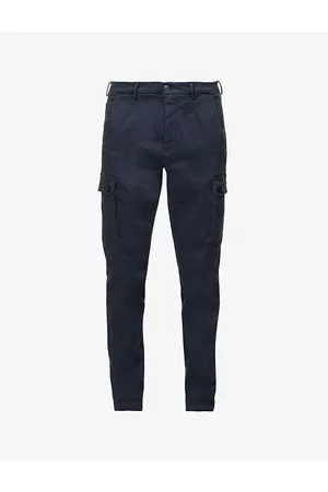 Replay Jaan Hypercargo Tapered-leg Stretch-cotton Blend Trousers