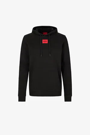 HUGO BOSS Logo-patch Relaxed-fit Cotton-jersey Sweatshirt