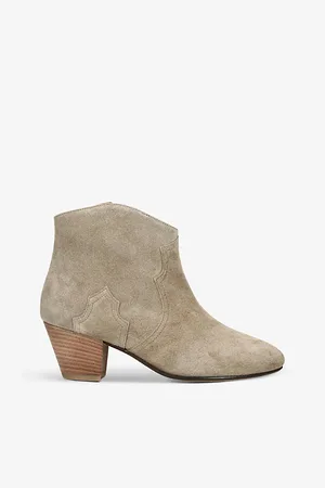 Isabel Marant Dicker Contrast-sole Suede Heeled Ankle Boots