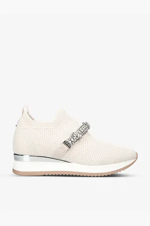 Carvela Janeiro Jewel Crystal-embellished Knitted Trainers