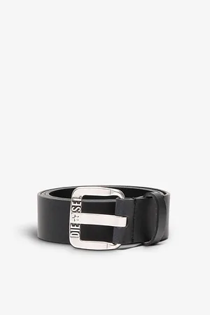 Diesel B-star Ii Logo-embossed Leather Belt
