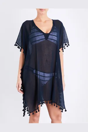 Seafolly Amnesia Crinkled-cotton Kaftan