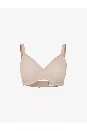 Wacoal Back Appeal Polka-dot Pattern Minimiser-cup Stretch-woven Bra