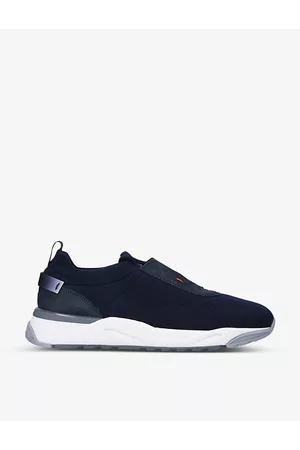 santoni Low-top Knit-fabric Trainers