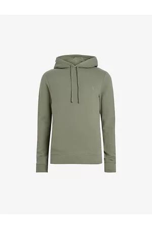 AllSaints Raven Logo-embroidered Organic-cotton Hoody