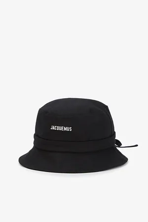 Jacquemus Le Bob Gadjo Metallic-plaque Cotton Bucket Hat