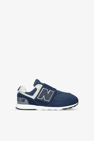 New Balance 574 Classic: Evergreen Suede and Mesh Trainers 2-5 Years