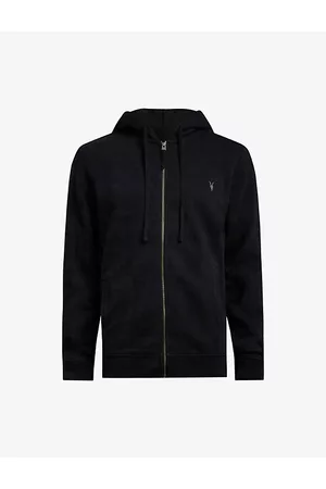 AllSaints Raven Slim-fit Cotton-fleece Hoody