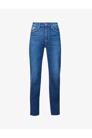 Paige Noella Straight-leg High-rise Stretch Denim Jeans
