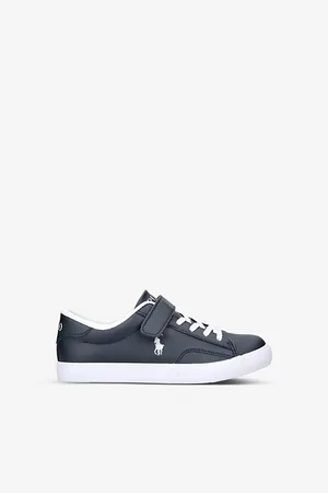Ralph Lauren Theron V Embroidered-logo Faux-leather Trainers 4-8 Years