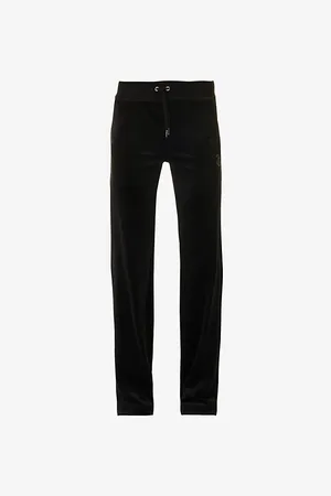 Juicy Couture Rhinestone-embellished Drawstring-waist Jogging Bottoms