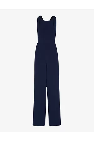 Whistles Tie-back Maxi Stretch-recycled Polyester-blend Jumpsuit