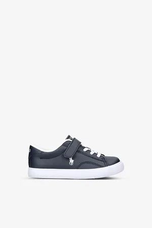 Ralph Lauren Theron V Embroidered-logo Faux-leather Trainers 6 Months To 4 Years