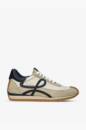 Loewe Flow Runner Monogram Leather and Shell Trainers