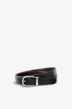 Montblanc Horseshoe-buckle Leather Belt