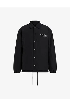 AllSaints Underground Logo-print Padded Cotton-blend Coach Jacket