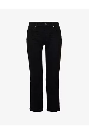 Paige Brigitte Straight-leg Mid-rise Stretch Cotton-blend Jeans